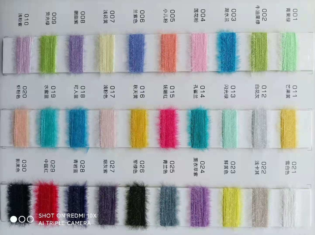 Sweater Yarn 1.3cm Nylon Fur Like with Streight Pile